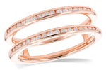 Allison Kaufman Diamond Ring Guard in 14K Rose Gold, 0.25 ctw (WR302-25)