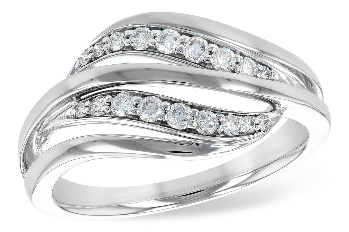 Allison Kaufman Diamond Ring in 14K White Gold, 0.25 ctw (D5710)