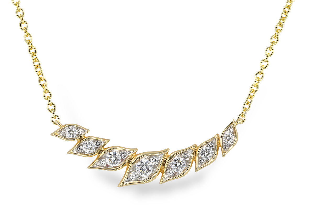 Allison Kaufman Diamond Necklace in 14K Yellow Gold, 0.36 ctw (N8539)