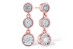 Allison Kaufman Diamond Earrings in 14K Rose Gold, 0.20 ctw
