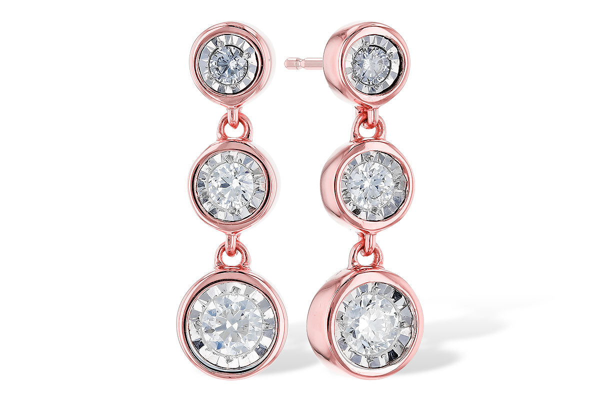 Allison Kaufman Diamond Earrings in 14K Rose Gold, 0.20 ctw