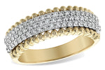 Allison Kaufman Diamond Wedding Band in 14K Yellow & White Gold, 0.50 ctw (W2204)