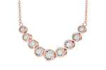 Allison Kaufman Diamond Necklace in 14K Rose Gold, 0.75 ctw, alternate view