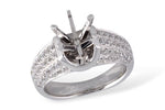 Allison Kaufman Diamond Engagement Ring Semi-Mount in 14K White Gold, 0.50 ctw (L7193)