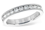 Allison Kaufman Diamond Wedding Band in 14K White Gold, 0.75 ctw (WR108-75)