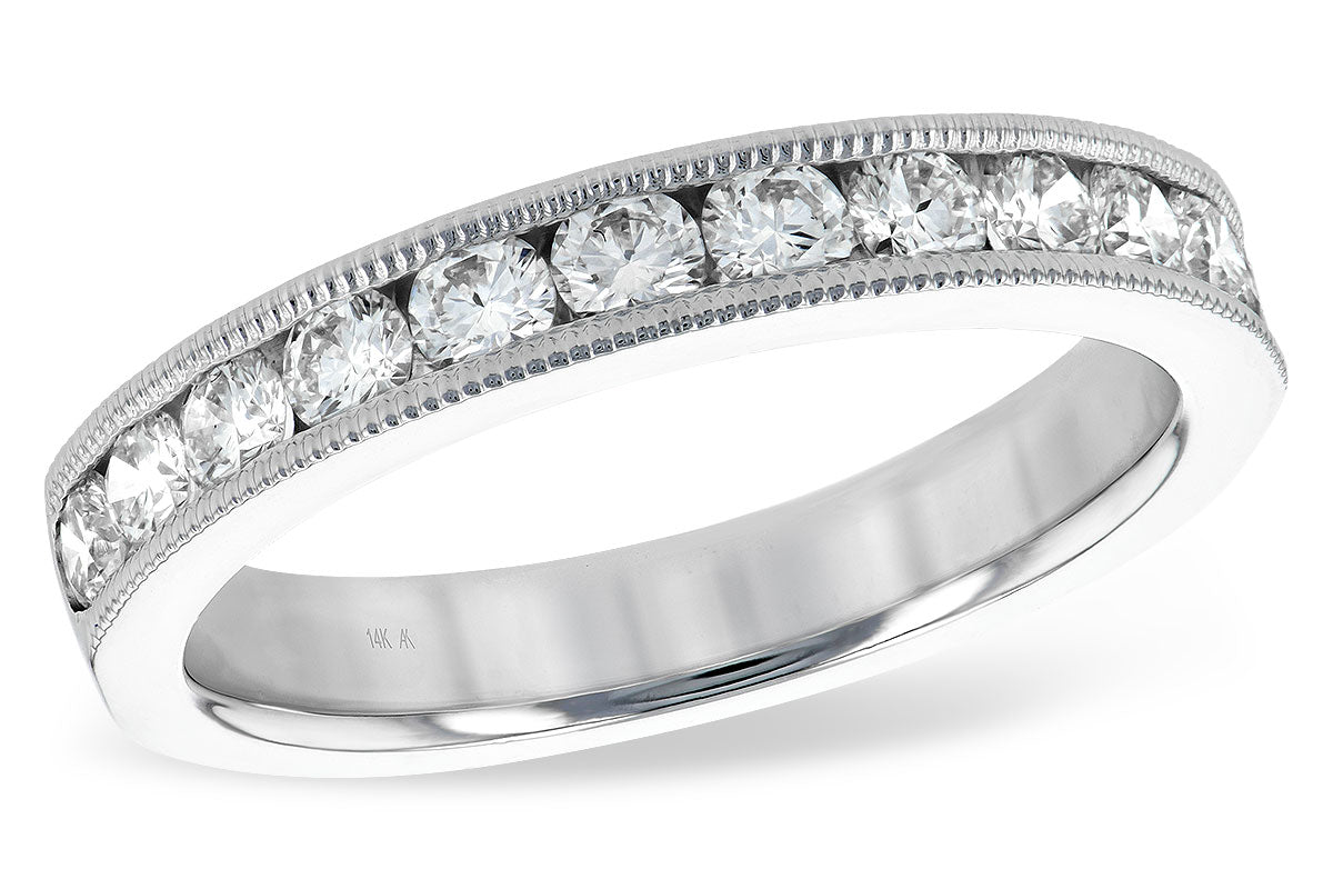 Allison Kaufman Diamond Wedding Band in 14K White Gold, 0.75 ctw (WR108-75)