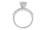Allison Kaufman Diamond Engagement Ring Semi-Mount in 14K White Gold, 0.85 ctw, alternate view