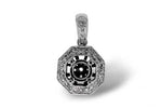 Allison Kaufman Diamond Pendant Semi-Mount in 14K White Gold, 0.13 ctw (P6409)