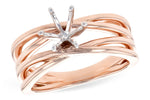 Allison Kaufman Engagement Ring Semi-Mount in 14K Rose Gold (L7818)