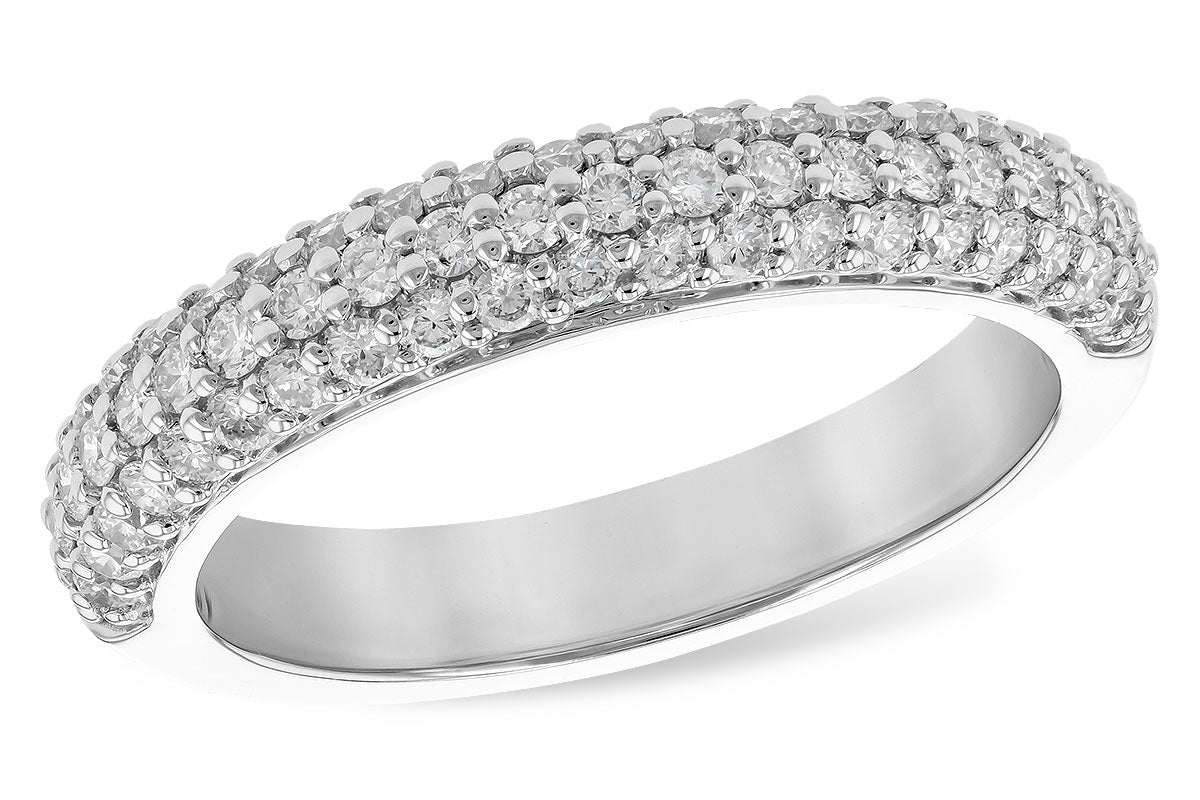Allison Kaufman Diamond Wedding Band in 14K White Gold, 0.75 ctw (WR836-75)