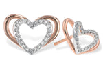 Allison Kaufman Diamond Earrings in 14K Rose Gold, 0.16 ctw