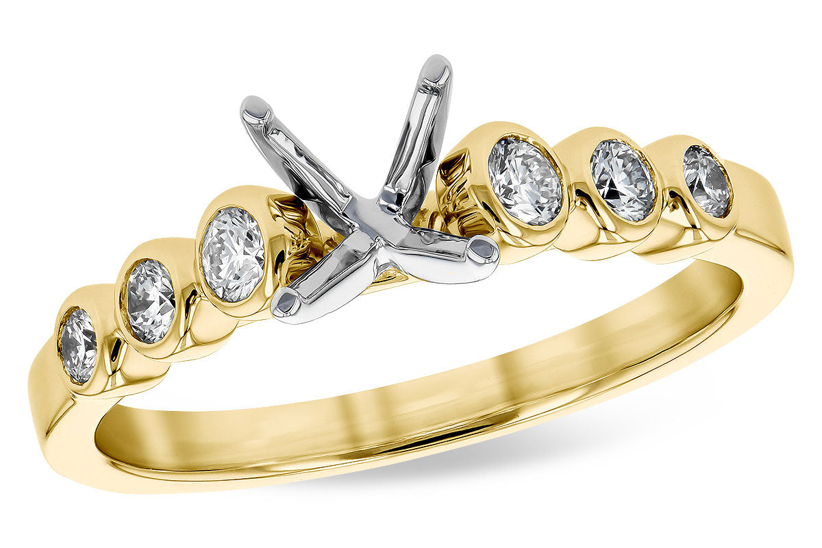 Allison Kaufman Diamond Engagement Ring Semi-Mount in 14K Yellow Gold, 0.25 ctw (L7775)