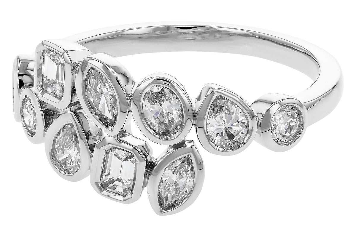 Allison Kaufman Fancy-Cut Diamond Ring in 14K White Gold, 0.85 ctw, alternate view