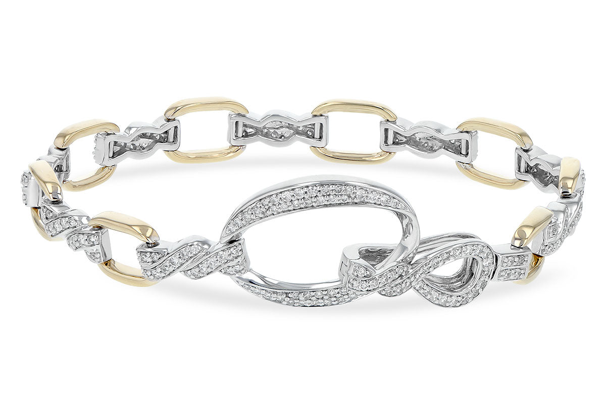 Allison Kaufman Diamond Bracelet in 14K Two-Tone Gold, 1.22 ctw