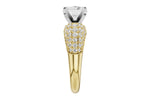 Allison Kaufman Diamond Engagement Ring Semi-Mount in 14K Yellow Gold, 1.02 ctw, alternate view