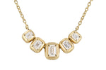 Allison Kaufman Fancy-Cut Diamond Necklace in 14K Yellow Gold, 0.87 ctw