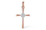 Allison Kaufman Diamond Pendant in 14K Rose Gold, 0.10 ctw (P6546)