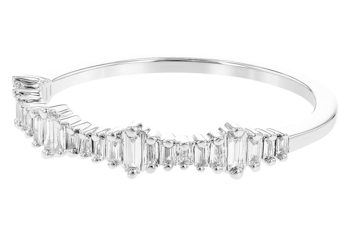 Allison Kaufman Diamond Wedding Band in 14K White Gold, 0.20 ctw (W2477), alternate view