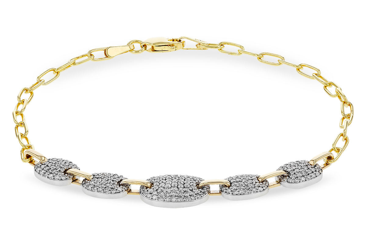 Allison Kaufman Diamond Bracelet in 14K Yellow & White Gold, 0.75 ctw