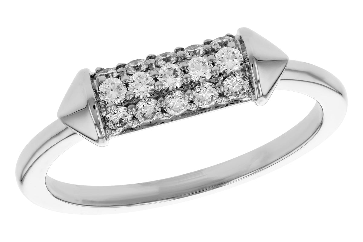 Allison Kaufman Diamond Ring in 14K White Gold, 0.26 ctw (D6106)