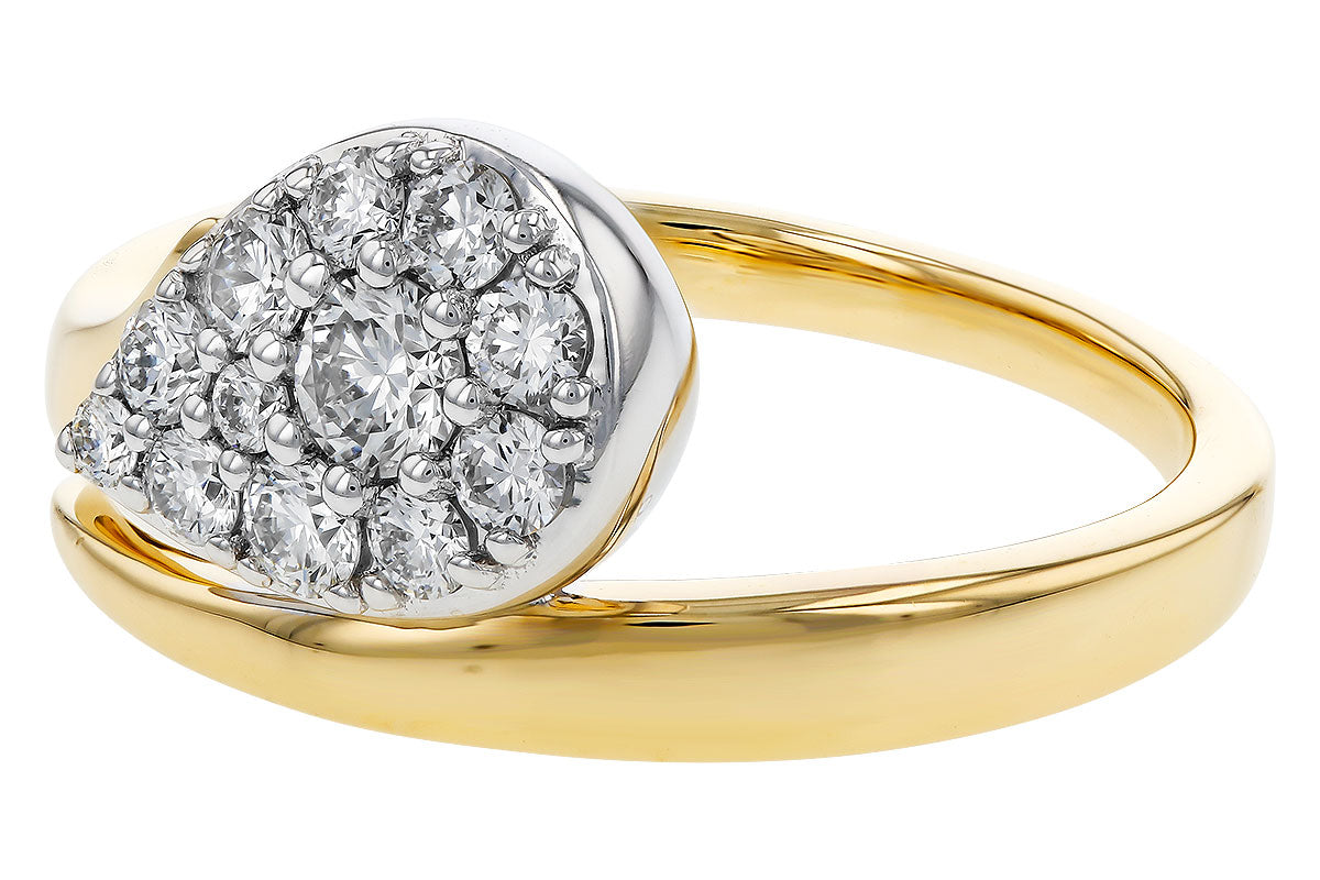 Allison Kaufman Diamond Ring in 14K Yellow & White Gold, 0.50 ctw (D6078), alternate view