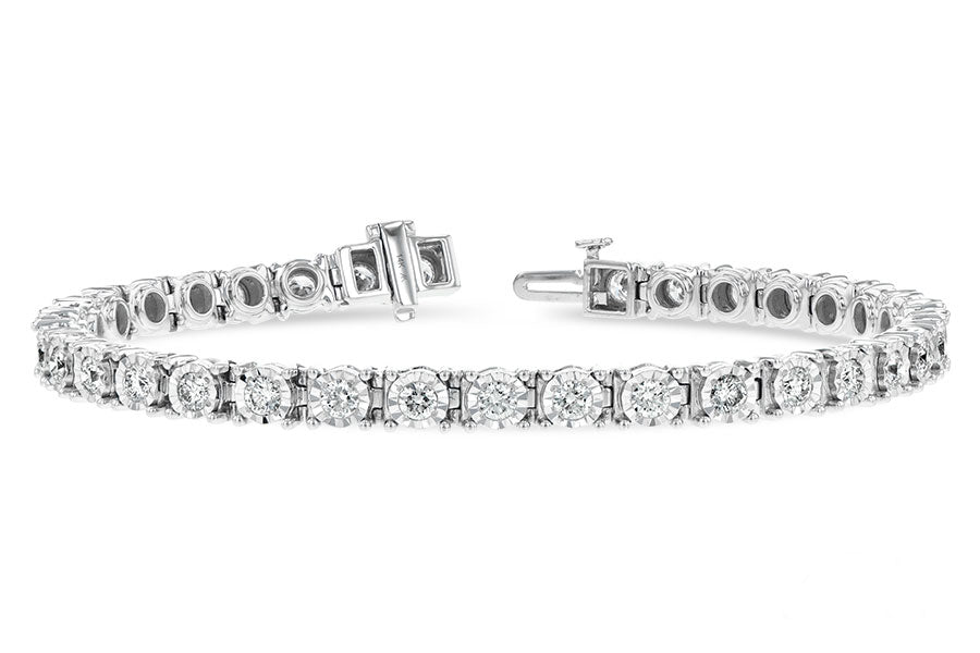 Allison Kaufman Diamond Bracelet in 14K White Gold, 3.00 ctw (BR60-3)