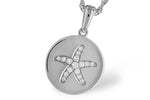 Allison Kaufman Diamond Necklace in 14K White Gold, 0.11 ctw (N8458)