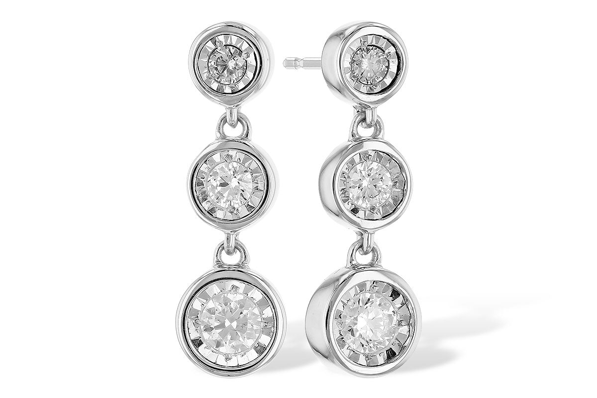 Allison Kaufman Diamond Earrings in 14K White Gold, 0.20 ctw