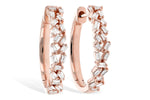 Allison Kaufman Baguette Diamond Earrings in 14K Rose Gold, 0.26 ctw