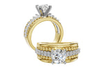 Allison Kaufman Diamond Engagement Ring Semi-Mount in 14K Yellow & White Gold, 0.33 ctw, alternate view