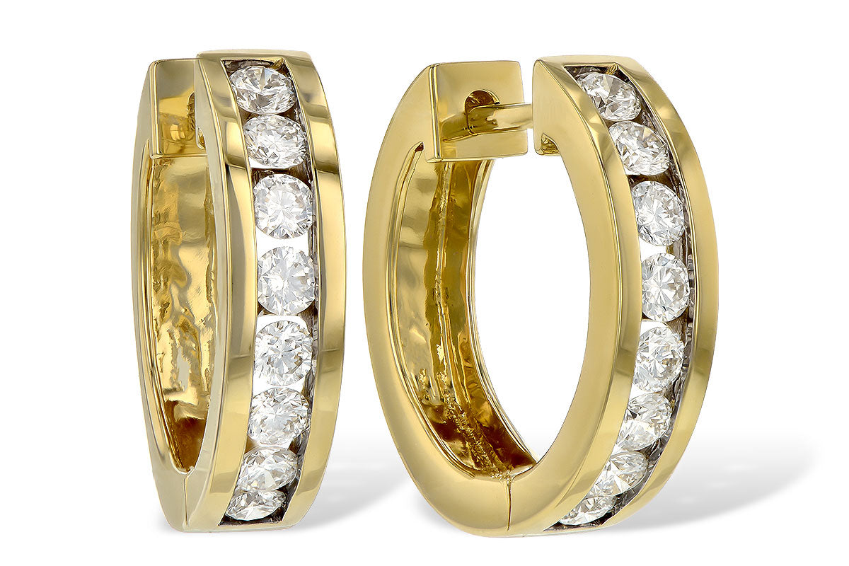 Allison Kaufman Diamond Earrings in 14K Yellow Gold, 1.00 ctw (ER800-1)