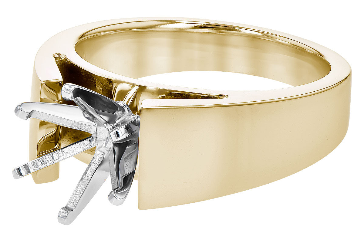 Allison Kaufman Engagement Ring Semi-Mount in 14K Yellow Gold (L7806), alternate view