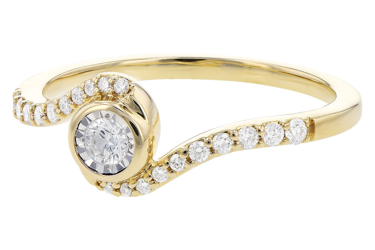 Allison Kaufman Diamond Ring in 14K Yellow Gold, 0.24 ctw (D5855), alternate view