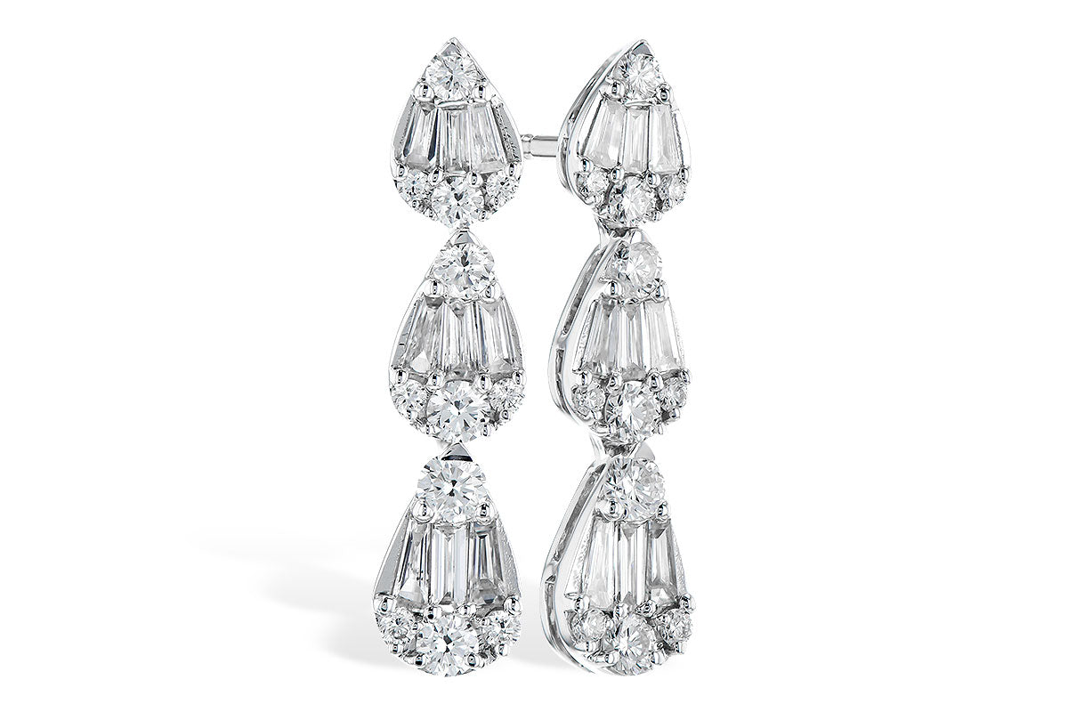 Allison Kaufman Diamond Earrings in 14K White Gold, 0.80 ctw (E2034)