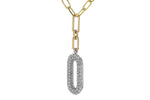 Allison Kaufman Diamond Necklace in 14K Yellow & White Gold, 0.96 ctw, alternate view