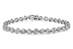 Allison Kaufman Fancy-Cut Diamond Bracelet in 14K White Gold, 2.15 ctw