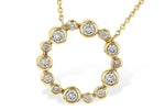 Allison Kaufman Diamond Necklace in 14K Yellow Gold, 0.25 ctw (N8108)