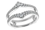 Allison Kaufman Diamond Ring Guard in 14K White Gold, 0.36 ctw