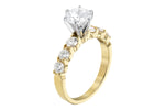 Allison Kaufman Diamond Engagement Ring Semi-Mount in 14K Yellow Gold, 0.85 ctw, alternate view