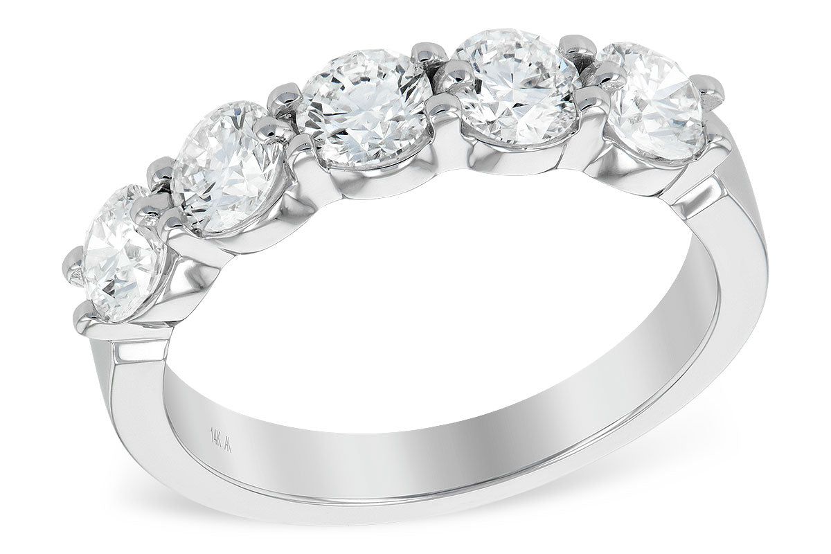 Allison Kaufman Diamond Wedding Band in 14K White Gold, 1.50 ctw (WR125-150)