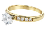 Allison Kaufman Diamond Engagement Ring Semi-Mount in 14K Yellow Gold, 0.20 ctw (LR111-20), alternate view