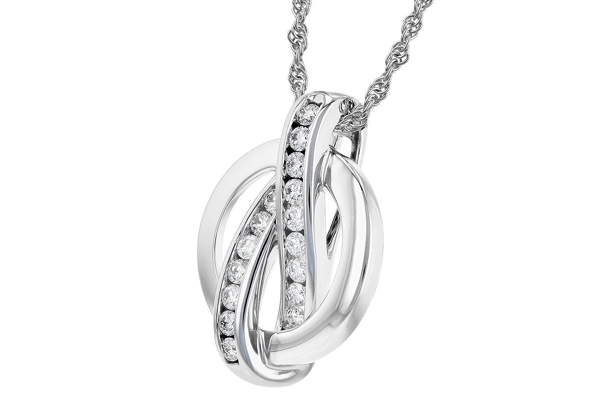 Allison Kaufman Diamond Necklace in 14K White Gold, 0.25 ctw (N8233), alternate view