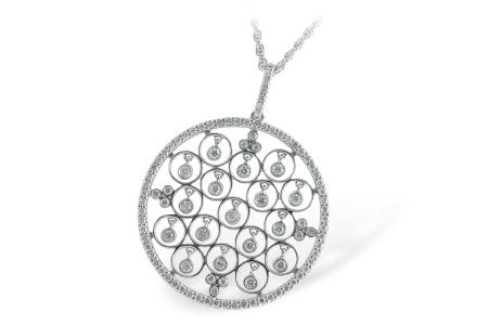 Allison Kaufman Diamond Necklace in 14K White Gold, 0.78 ctw