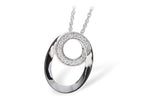 Allison Kaufman Diamond Necklace in 14K White Gold, 0.14 ctw (N7850)
