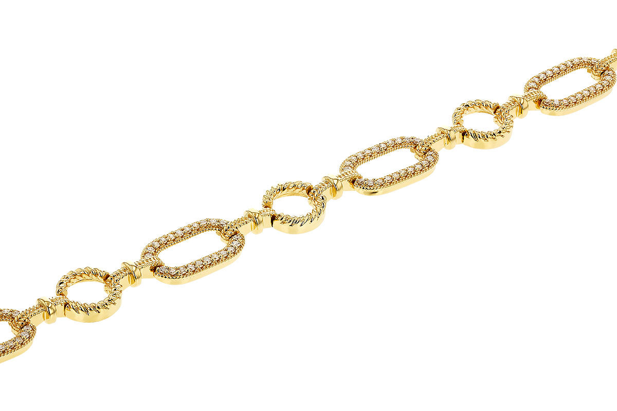 Allison Kaufman Diamond Bracelet in 14K Yellow Gold, 0.60 ctw, alternate view