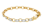 Allison Kaufman Diamond Bracelet in 14K Yellow Gold, 2.20 ctw, alternate view