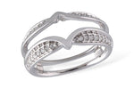 Allison Kaufman Diamond Ring Guard in 14K White Gold, 0.24 ctw (W1867)