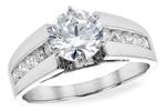 Allison Kaufman Diamond Engagement Ring Semi-Mount in 14K White Gold, 0.33 ctw (L7235)