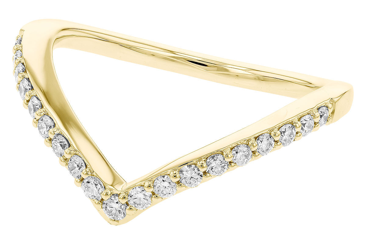 Allison Kaufman Diamond Wedding Band in 14K Yellow Gold, 0.25 ctw (W2544), alternate view