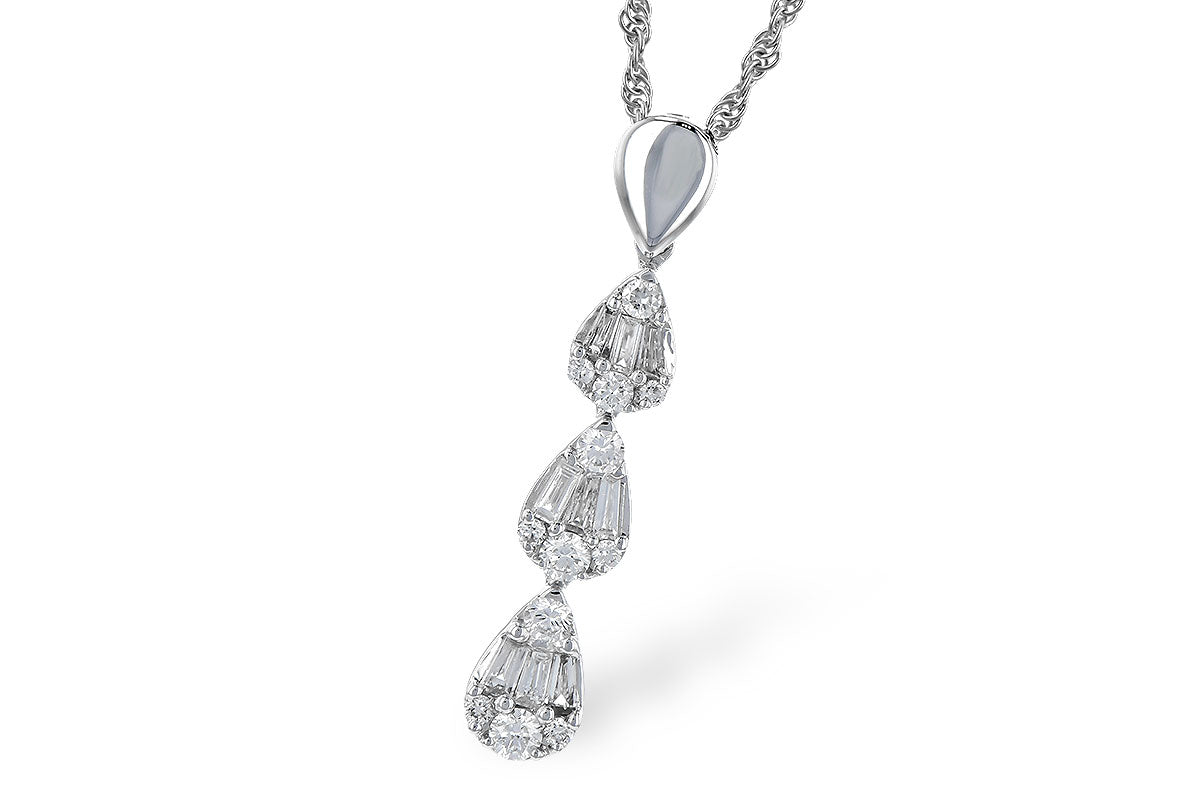 Allison Kaufman Diamond Necklace in 14K White Gold, 0.40 ctw (N8204)